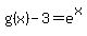 g%28x%29-3=e%5Ex