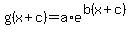 g%28x%2Bc%29=a%2Ae%5E%28b%28x%2Bc%29%29