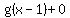 g%28x-1%29%2B0
