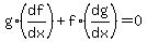 g%2A%28df%2Fdx%29%2Bf%2A%28dg%2Fdx%29=0