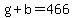 g%2Bb=466