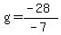 g=%28-28%29%2F%28-7%29