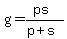 g=%28ps%29%2F%28p%2Bs%29