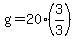 g=20%283%2F3%29