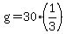 g=30%281%2F3%29