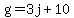 g=3j%2B10