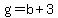 g=b%2B3