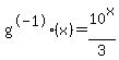 g%5E-1%28x%29=10%5Ex%2F3