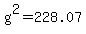 g%5E2=228.07