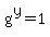 g%5Ey+=+1