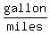 gallon%2Fmiles
