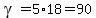 gamma=5%2A18=90