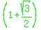 green%28%281%2Bsqrt%283%29%2F2%29%29