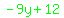 green%28-9y%2B12%29