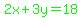 green%282x%2B3y=18%29