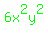 green%286x%5E2y%5E2%29