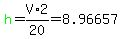 green%28h%29=V%2A2%2F20=8.96657%0D%0A%7B%7B%7Bsin%28X%29=green%28h%29%2F12=0.747214