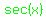 green%28sec%28x%29%29