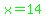 green%28x=14%29