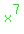 green%28x%5E7%29