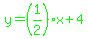 green%28y=%281%2F2%29x%2B4%29