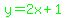 green%28y=2x%2B1%29