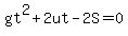 gt%5E2%2B2ut-2S=0