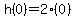 h%280%29=2%280%29