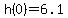 h%280%29+=+6.1