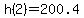 h%282%29+=+200.4