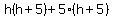 h%28h%2B5%29%2B5%28h%2B5%29