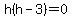 h%28h-3%29=0