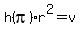 h%28pi%29r%5E2=v