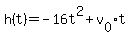 h%28t%29=+-16t%5E2%2Bv%5B0%5Dt