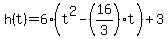 h%28t%29=6%28t%5E2-%2816%2F3%29t%29%2B3