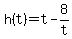 h%28t%29=t-8%2Ft