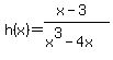 h%28x%29=+%28x-3%29%2F%28x%5E3-4x%29