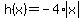 h%28x%29=-4%2Aabs%28x%29