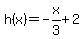h%28x%29=-x%2F3%2B2
