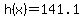 h%28x%29=141.1