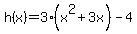h%28x%29=3%28x%5E2%2B3x%29-4