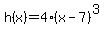 h%28x%29+=+4%28x+-+7%29%5E3