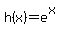 h%28x%29+=+e%5Ex