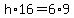 h%2A16=6%2A9