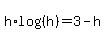 h%2Alog%28%28h%29%29+=+3-h