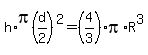 h%2Api%28d%2F2%29%5E2=%284%2F3%29pi%2AR%5E3