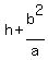 h%2Bb%5E2%2Fa