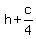 h%2Bc%2F4
