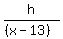 h%2F%28%28x-13%29%29
