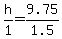 h%2F1=9.75%2F1.5